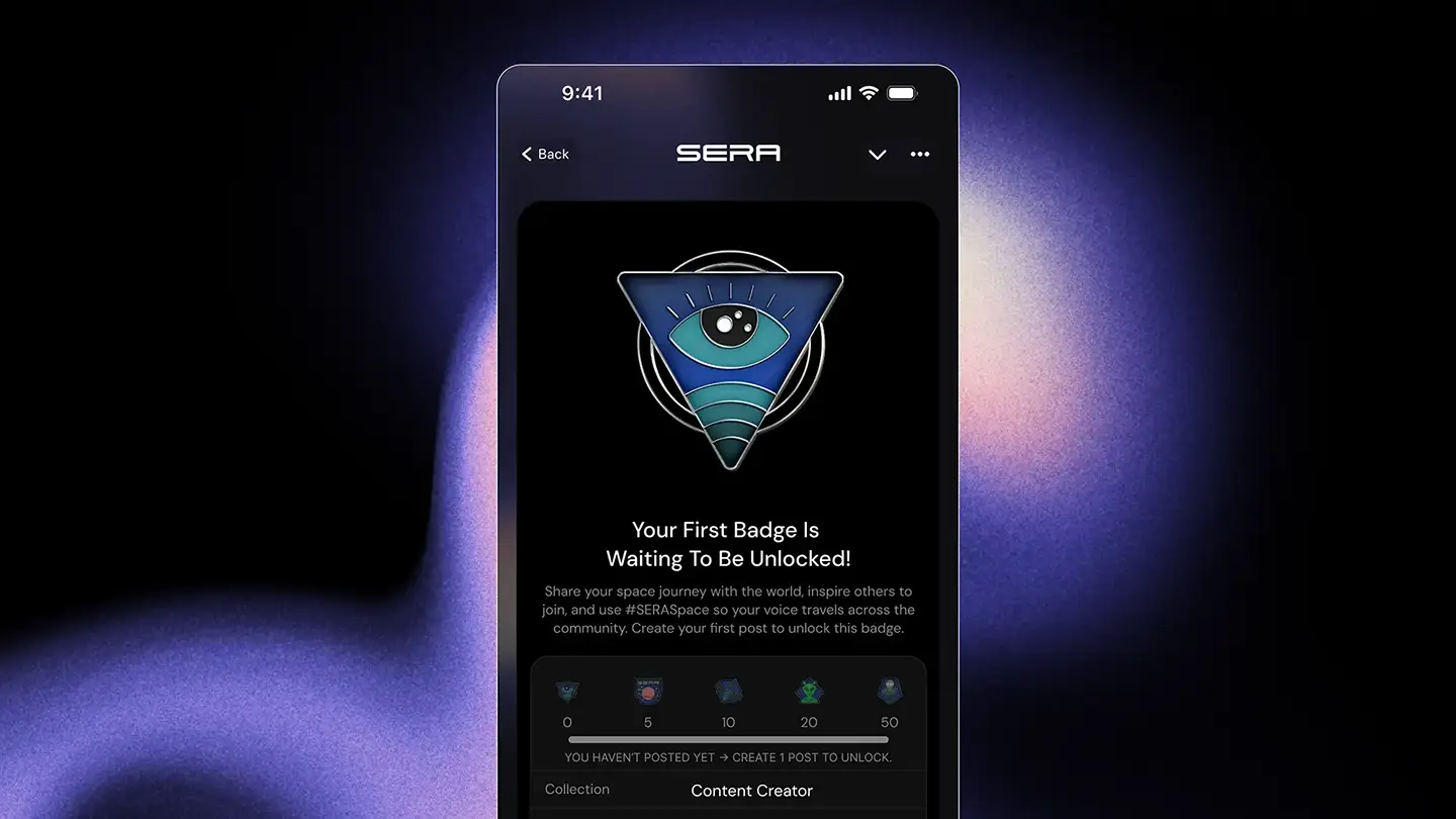 Badge collection screen